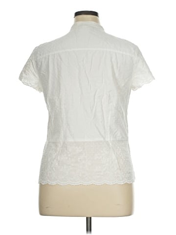 JM Collection Short Sleeve Blouse (view 2)