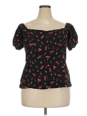 City Chic Short Sleeve Blouse (view 1)