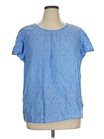 St. John's Bay Short Sleeve Blouse (view 1)