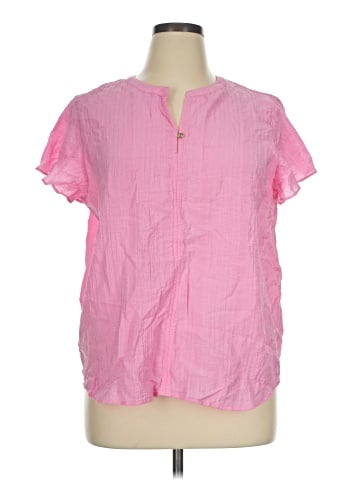 Liz Claiborne Short Sleeve Blouse (view 1)