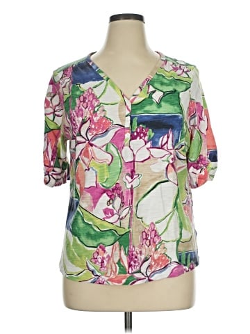 Chico's Short Sleeve Blouse (view 1)