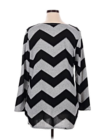 Allegra K Long Sleeve T-Shirt (view 2)