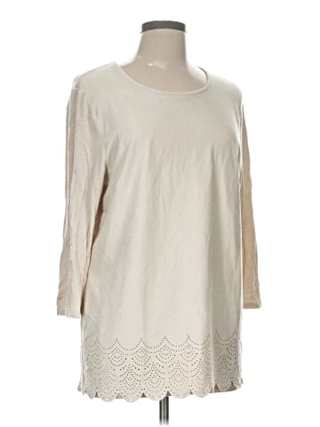 Chico's 3/4 Sleeve T-Shirt (view 1)