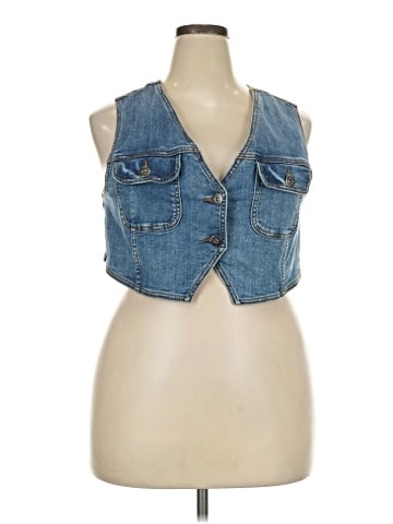 Torrid Denim Vest (view 1)
