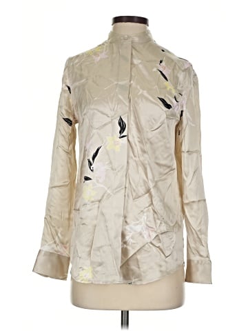 Equipment Long Sleeve Silk Top (view 1)