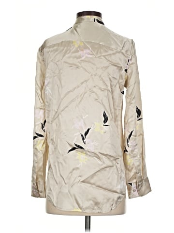 Equipment Long Sleeve Silk Top (view 2)