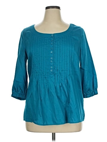 Croft & Barrow 3/4 Sleeve Blouse (view 1)