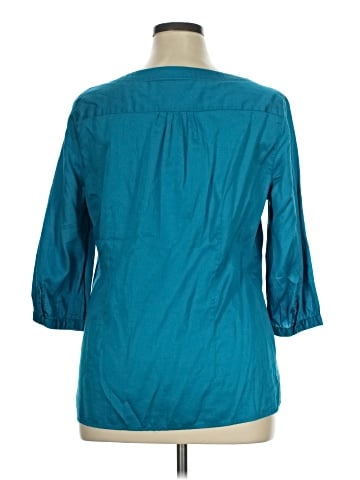 Croft & Barrow 3/4 Sleeve Blouse (view 2)