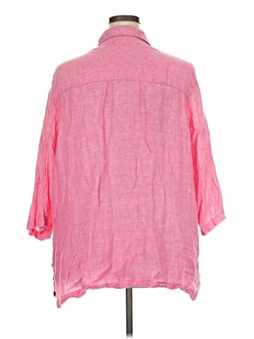 Sigrid Olsen 3/4 Sleeve Button-Down Shirt (view 2)