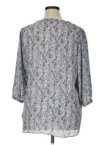 Rose + Olive 3/4 Sleeve Blouse (view 2)
