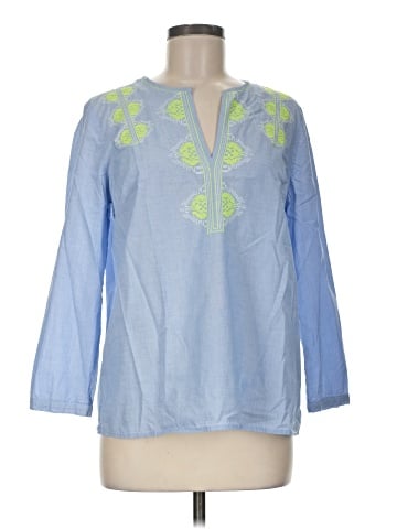 J.Crew Factory Store 3/4 Sleeve Blouse (view 1)