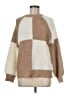 MNG Color Block Brown Pullover Sweater Size M - photo 1