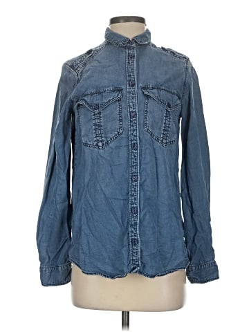 Express Outlet Long Sleeve Button-Down Shirt (view 1)