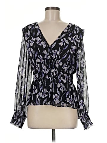 White House Black Market Long Sleeve Blouse (view 1)