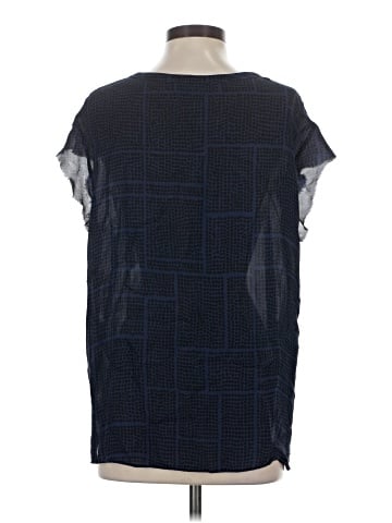 Vince. Short Sleeve Silk Top (view 2)