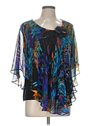 Draper's & Damon's Short Sleeve Blouse (view 1)