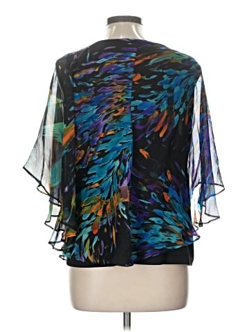 Draper's & Damon's Short Sleeve Blouse (view 2)