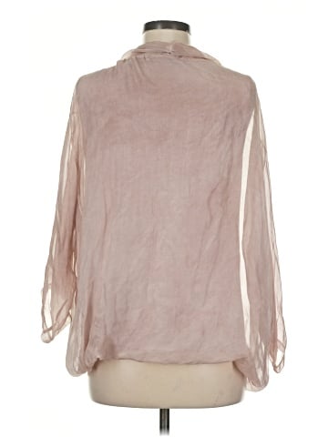 Piazza Roma 3/4 Sleeve Silk Top (view 2)