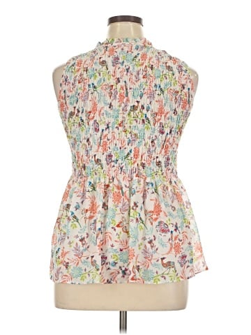 Rose + Olive Sleeveless Blouse (view 2)