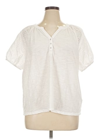 Lucky Brand Short Sleeve Blouse (view 1)