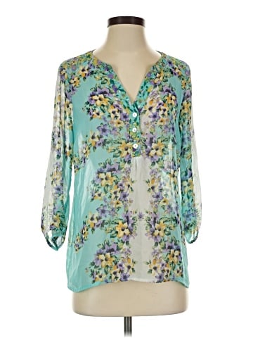 Roz & Ali 3/4 Sleeve Blouse (view 1)