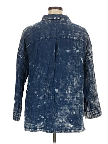 Purejill 3/4 Sleeve Button-Down Shirt (view 2)