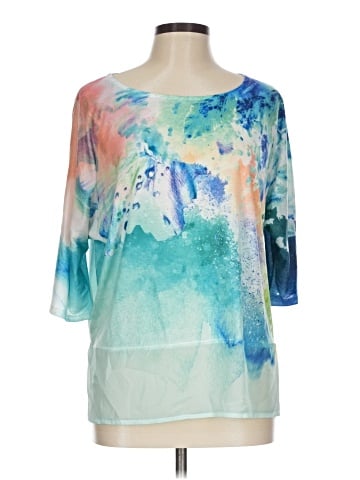 Chico's 3/4 Sleeve T-Shirt (view 1)