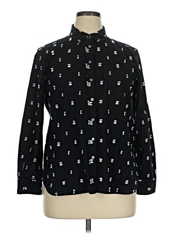 Ann Taylor LOFT Long Sleeve Button-Down Shirt (view 1)