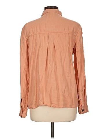 Topshop Long Sleeve Button-Down Shirt (view 2)