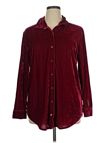 Just My Size Long Sleeve Blouse (view 1)