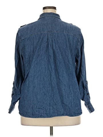 Jones New York Long Sleeve Button-Down Shirt (view 2)
