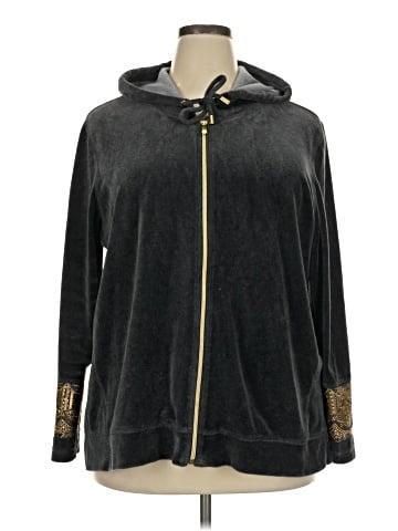 Zenergy by Chico's Zip Up Hoodie (view 1)