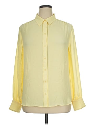 White House Black Market Long Sleeve Blouse (view 1)