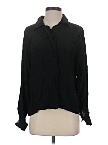 Anne Klein II Long Sleeve Silk Top (view 1)