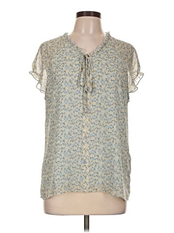 Allegra K Short Sleeve Blouse (view 1)
