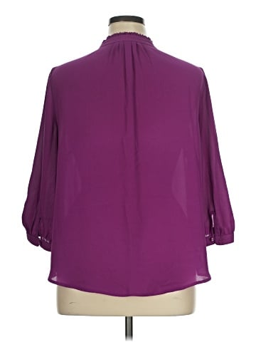 Worthington 3/4 Sleeve Blouse (view 2)