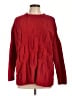 J.Jill 100% Polyester Red Pullover Sweater Size L - photo 1
