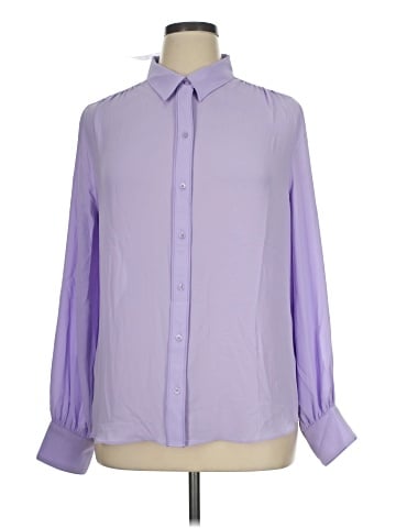 White House Black Market Long Sleeve Blouse (view 1)