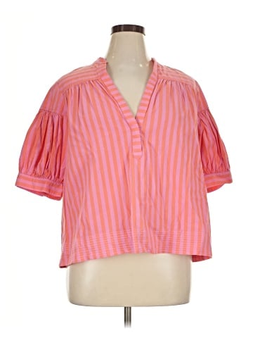 By Anthropologie Short Sleeve Blouse (view 1)