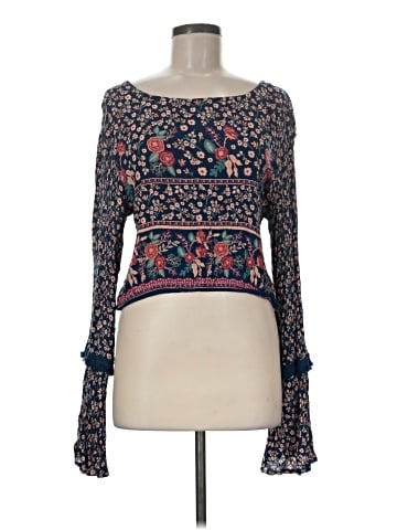 Earthbound Trading Co. Long Sleeve Blouse (view 1)
