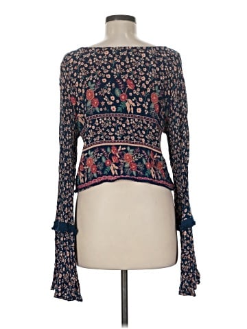 Earthbound Trading Co. Long Sleeve Blouse (view 2)