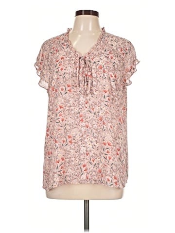 Allegra K Short Sleeve Blouse (view 1)