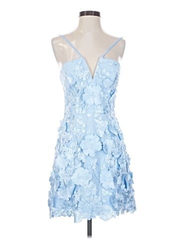 Aqua Cocktail Dress (view 1)