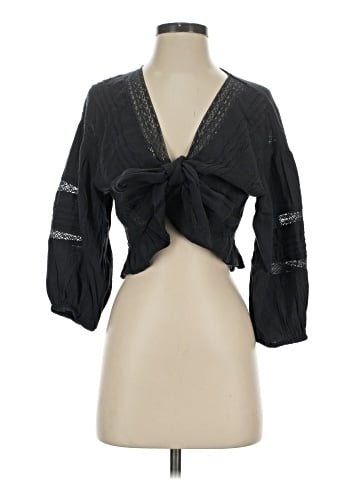 American Eagle Outfitters 3/4 Sleeve Blouse (view 1)