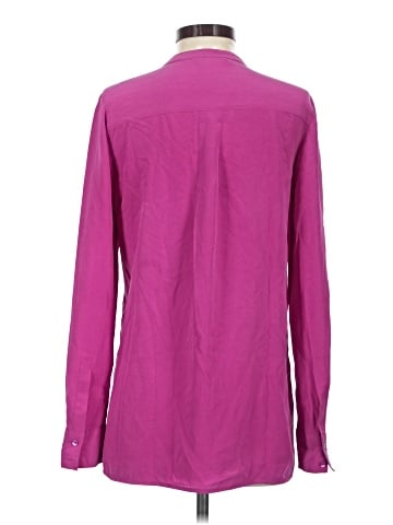 Vince. Long Sleeve Silk Top (view 2)