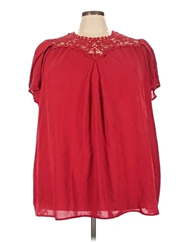 Shein Curve Short Sleeve Blouse (view 1)