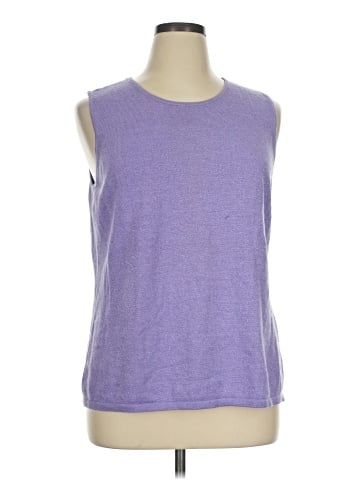 Susan Graver Sleeveless T-Shirt (view 1)