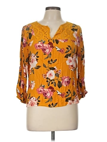 Skies Are Blue 3/4 Sleeve Blouse (view 1)