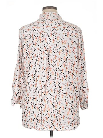Velvet Heart 3/4 Sleeve Button-Down Shirt (view 2)
