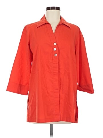 Zac & Rachel 3/4 Sleeve Button-Down Shirt (view 1)